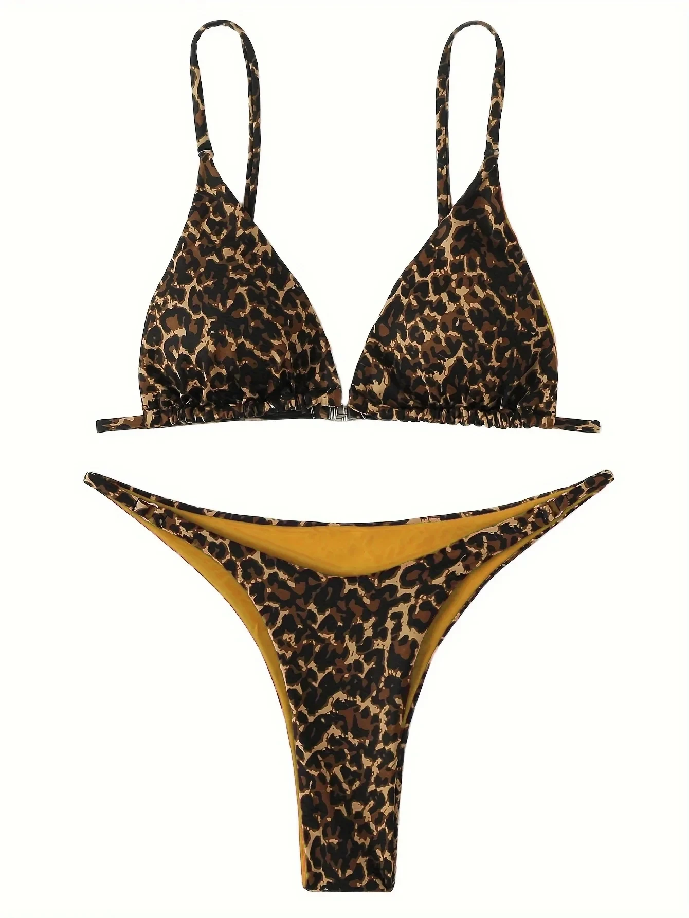 leopardo rašto bikini kostiumėlis