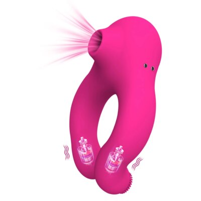 Delayed Ejaculation Penis Ring Sex Shop Soft Material Cock Ring Sucking Clit Stimulator Scrotum Massager sex Toys for Couple 1