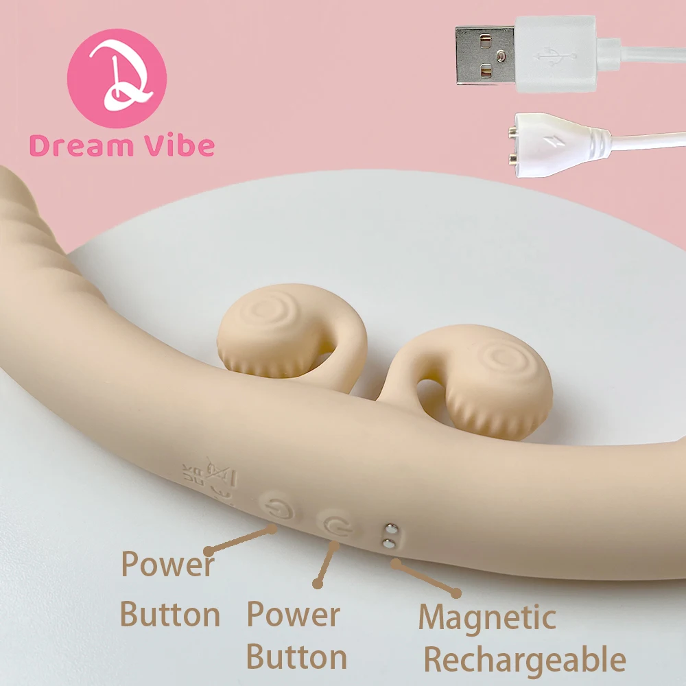 dvigubas vibratoriaus dildo