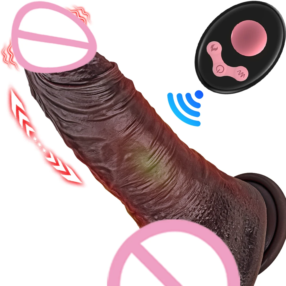 Realistinis vibratorius su teleskopine funkcija moterims G taško masažui