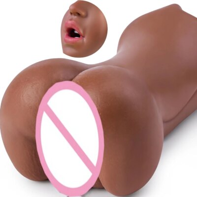 3-in-1 Male Masturbator - Deep Throat + Artificial Real Pussy + Realistic Rubber Vagina, Oral Blowjob Toy 18+ 1