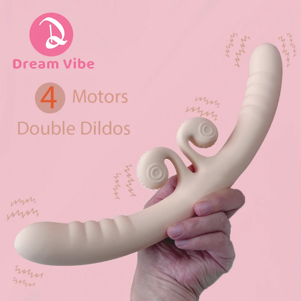 dvigubas vibratoriaus dildo