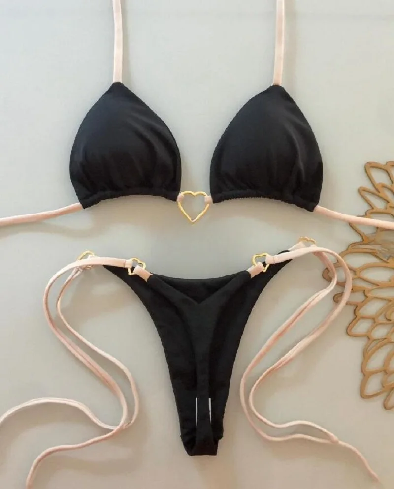 seksuali bikini maudymosi kostiumėlis