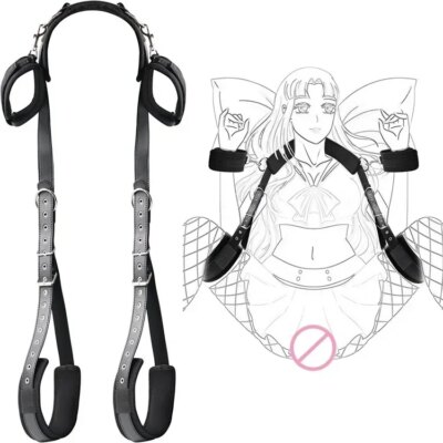 BDSM Sex Handcuffs Restraints Open Leg Ankle Cuffs SM Bondage Harness Bed Bandage Straps Slave Sex Toy Erotic Accessories Kits 1