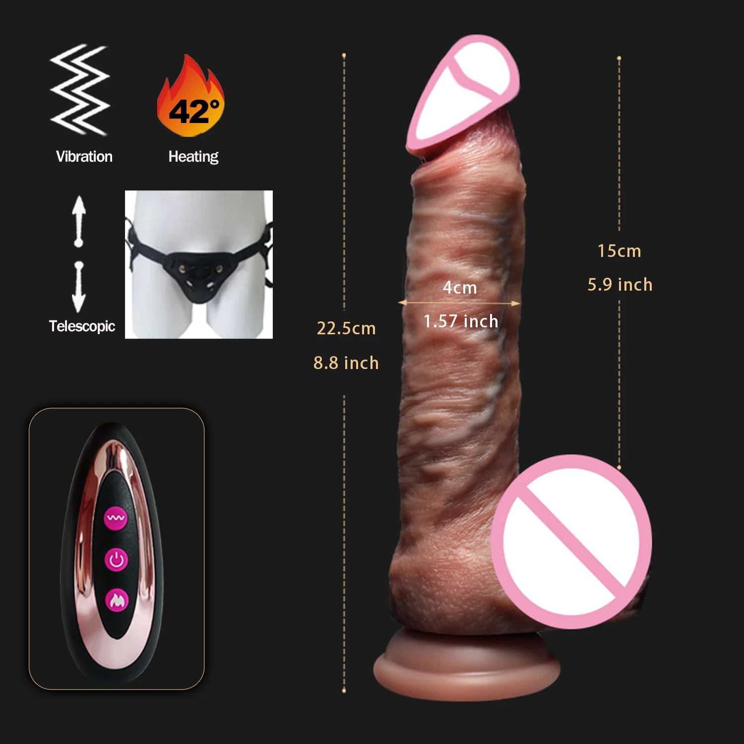 realistinis dildo vibratorius