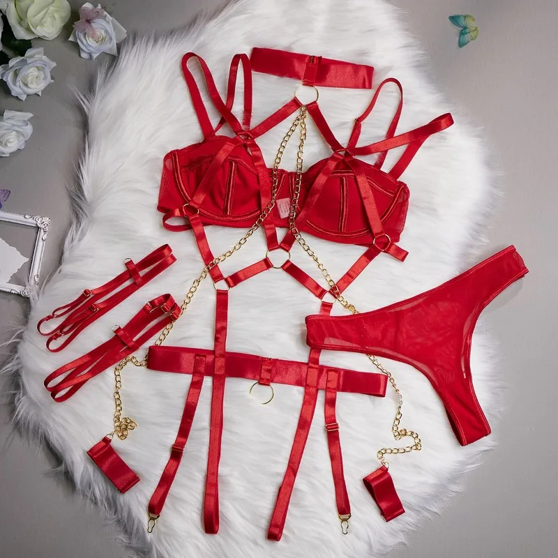 seksuali halter naktinių drabužių rinkinys