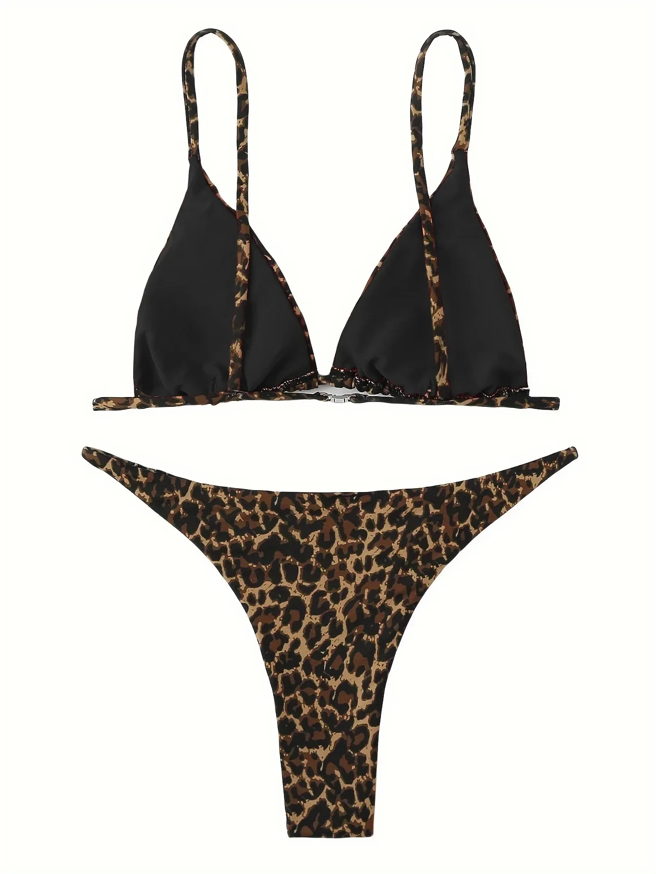 leopardo rašto bikini kostiumėlis