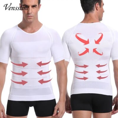 Men Body Shaper Slimming Compression Shirts Gynecomastia Undershirt Seamless Waist Trainer Muscle Belly Weight Loss Shapewear 1