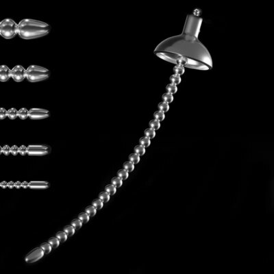 E stim Ribbed Penis Plug,Urethral Stainless Steel,Urethral Dilator Dilation Catheter,Urethral Sounding Metal,Electro Sex Toys 1