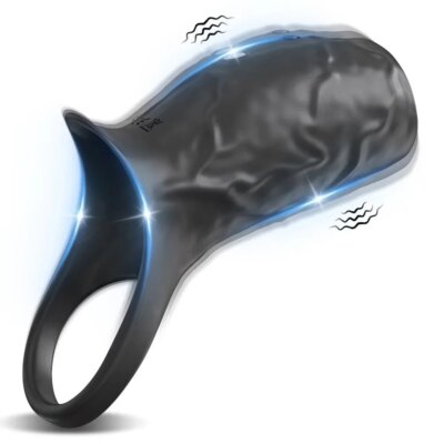 Sex Toys for Men Vibrating Penis Sleeve Cock Ring Female G Spot Stimulate Vibrator Penis Erection Trainer Delay Ejaculation 18+ 1