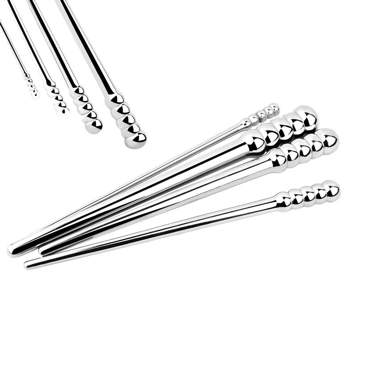 QKKQ nerūdijančio plieno urethral plug sekso žaislas vyrams 4 dydžiai