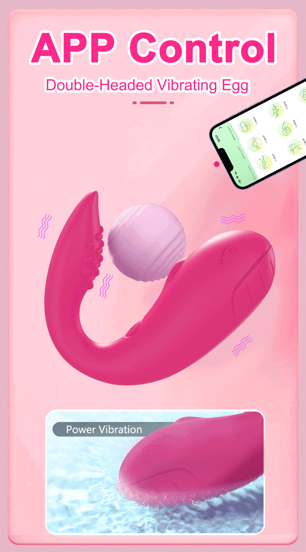 APP valdomas vibratorius