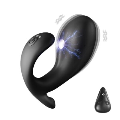 Powerful Wearable Anal Butt Plug Vibrator 12 Vibration 7 Electric Shock Butt Plug With Wireless Remote Sex Toys for Men Women 1