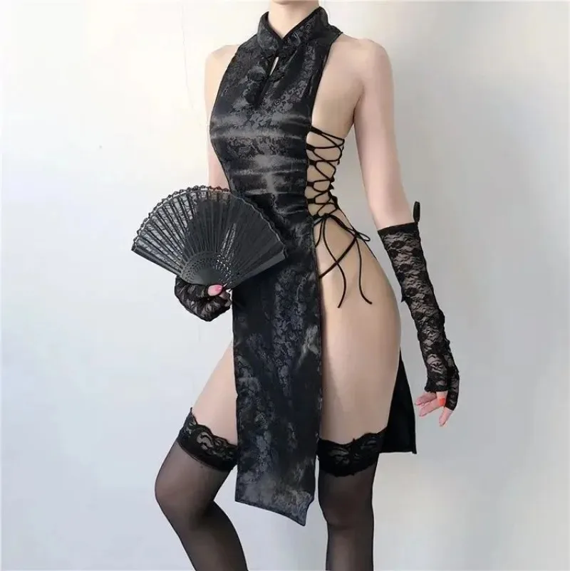 Qipao seksuali suknelė