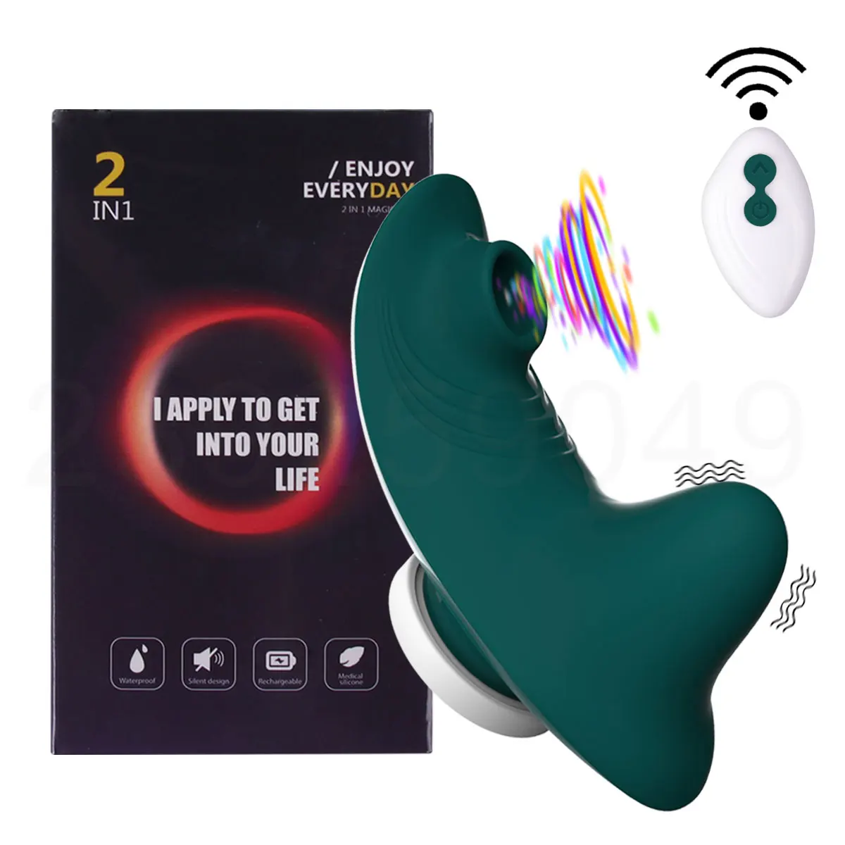 Klitorio suction stimulator vibrator moterims – 10 dažnių bevieliu valdymu