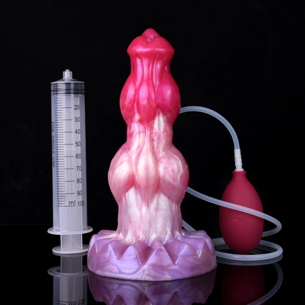 NNSX Soft Huge Iššliejantis Dildo Big Knot Squirting Anal Plug Analinis Žaislas Moterims