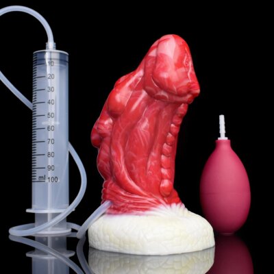 FAAK Fantasy Ejaculation Dragon Dildo With Sucker Silicone Curved Squirting Penis Thick Anal Plug Sex Toys for Women Men 1