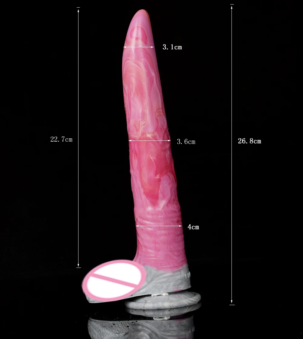 silikoninis žvėries dildo