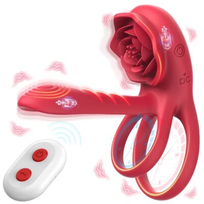 Powerful Penis Vibrator Male Remote Control Cock Ring G-Spot Clitoris Stimulator Delayed Ejaculation Adults Sex Toys for Men 18+ 1