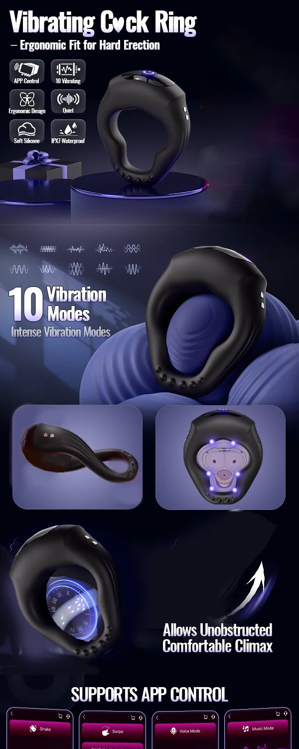 vibracinis penio žiedas