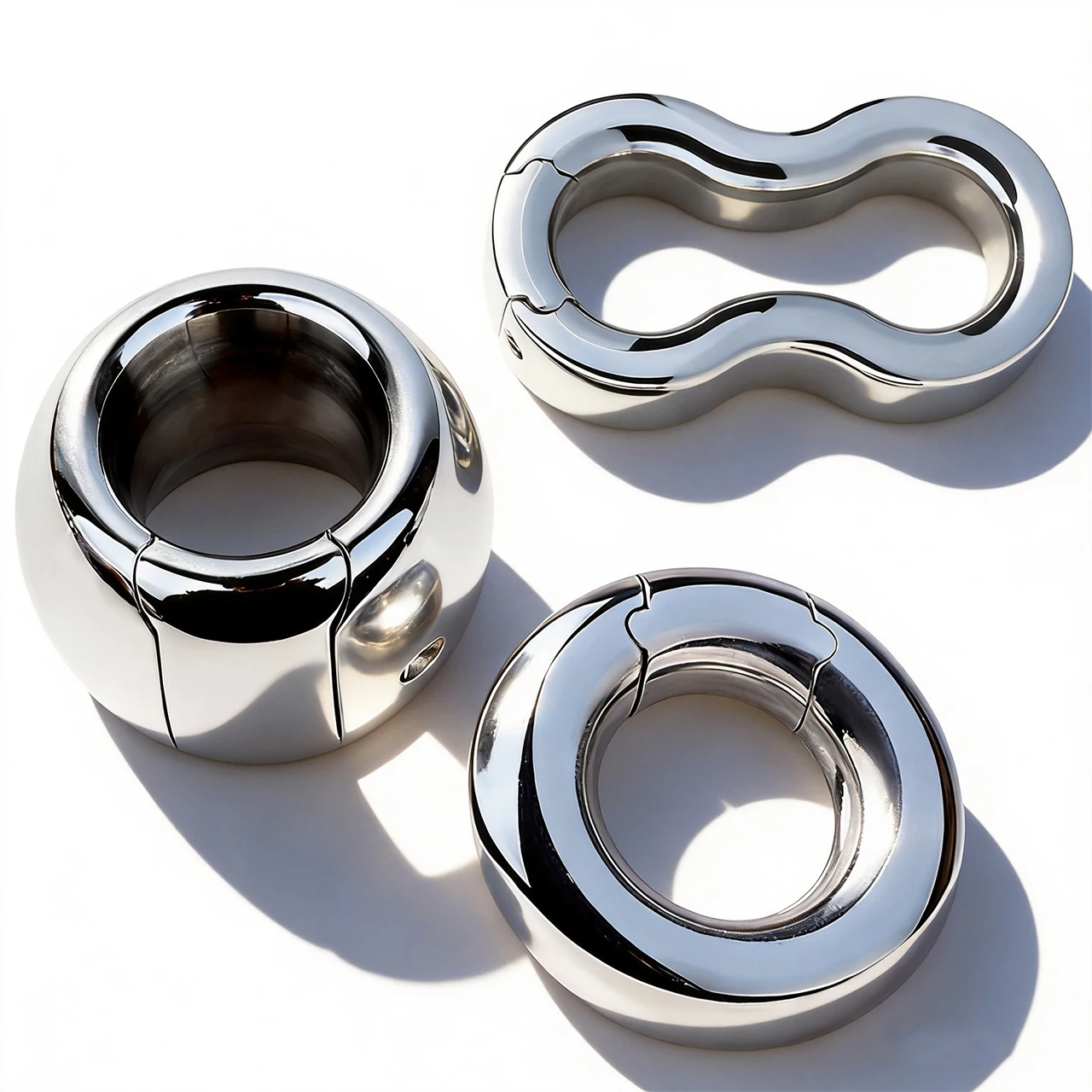 FRRK Weight Scrotal Ring iš nerūdijančio plieno kamuolio tempiklis metalinis užraktinis žiedas