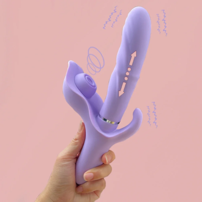 Luna Bloom Multi-funciton Rabbit Vibrator Triple Stimulator Clit G-Spot Anal New Big Erotic Sex Toy Women Pleasure Penetration 1