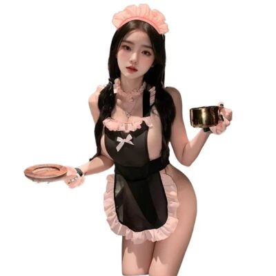 Cute Anime Cosplay Costume Maid Outfit for Women Lolita Dress with French Apron Japanese Maid Classic Maid Set Porno Bar Uniform 1