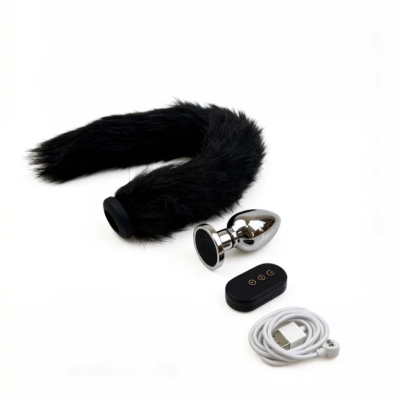 1set,Vibrating dog tail Anal Plug,Vibrating Anal Plug,Unisex Adult Sex Toys for Men Women,Anal Massager,Pleasure Toy,BirthdGifts 1