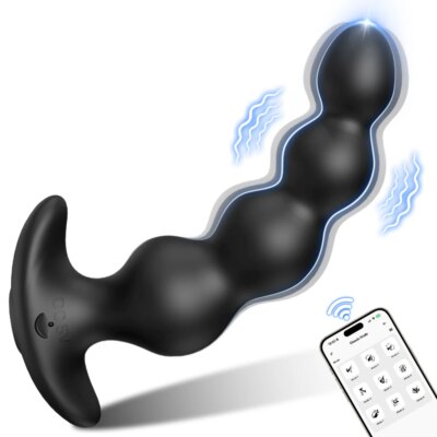 APP Control Anal Beads Vibrator for Men Prostate Massager Female Vibrating Anal Butt Plug Adult Sex Toys for Women Male Gay 1