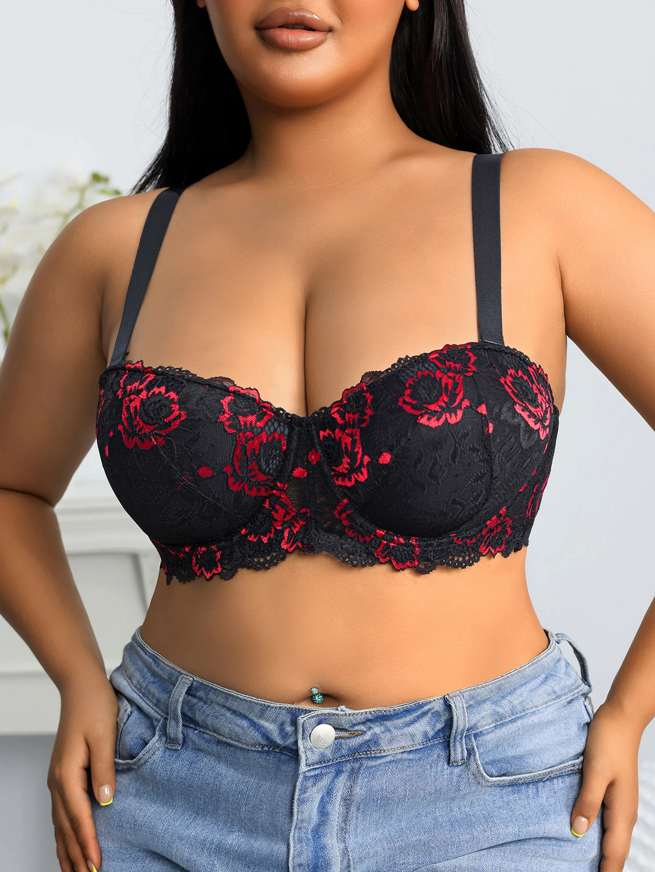 platus diržas plus size moterų liemenėlė