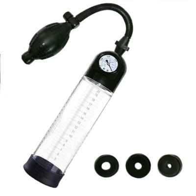 Male Manual Penis Pump Penis Enlarger Negative Pressure Vacuum Pump Big Dick Erection Enhancement Trainer Equipment Adult SexToy 1