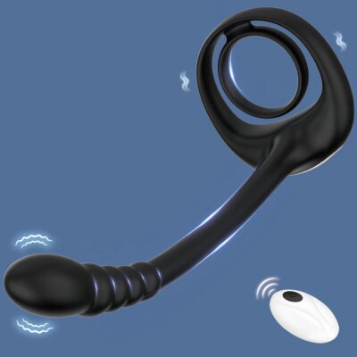Prostate Massager Cock Ring Sex Toys for Men Vibrating Cock Ring Stimulator Remote Control Anal Butt Plug Vibrators for Men 1