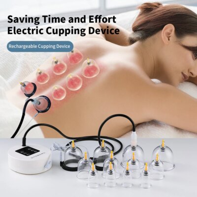 12Pcs Massage Vacuum Cupping Therapy Set Physiotherapy Healthy Self-Help Whole Body Applicable Appliances Massage Tool Tube Jars 1