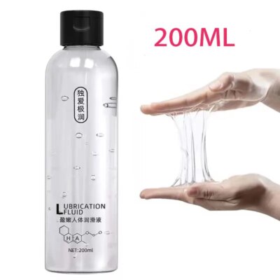200ML Water-Based Lubricant Safe Vaginal Anal, Wash-Free Long-Lasting Lube for Couples, Adult Erotic Tools Compatible Condoms 1
