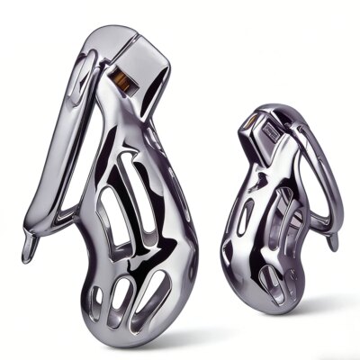 FRKO Stainless Steel Male Cobra Chastity Cock Cage Penis Sleeve Cockrings Erotic CB Lock BDSM CBT Chastity Husband Loyalty 18+ 1