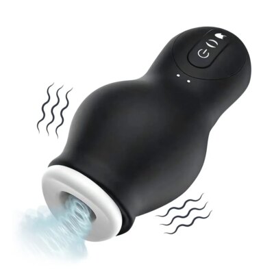 Automatic Male Masturbator Vagina Pussy Sucking Vibration Massager Real Penis Blowjob Masturbation Cup Adult Sex Toys For Men18 1