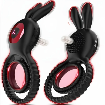 Dual Motors Vibrating Penis Ring Rooster Erotic Toys for Men Rabbit Clitoral Cock Ring Penis Vibrator G Spot Couple Sex tools 1