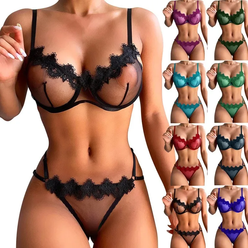 seksi trikotažo komplektas čipkas